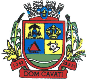 Brasão da seguinte cidade: Dom Cavati