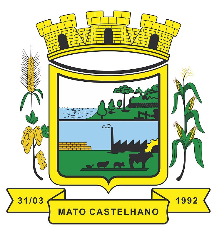 Brasão da seguinte cidade: Mato Castelhano