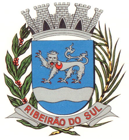 Brasão da seguinte cidade: Ribeirão do Sul