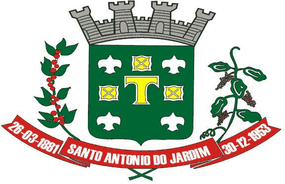Brasão da seguinte cidade: Santo Antônio do Jardim